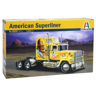 KIT PARA MONTAR ITALERI CAMINHÃO AMERICAN SUPERLINER 1/24 ITA 3820 3820S